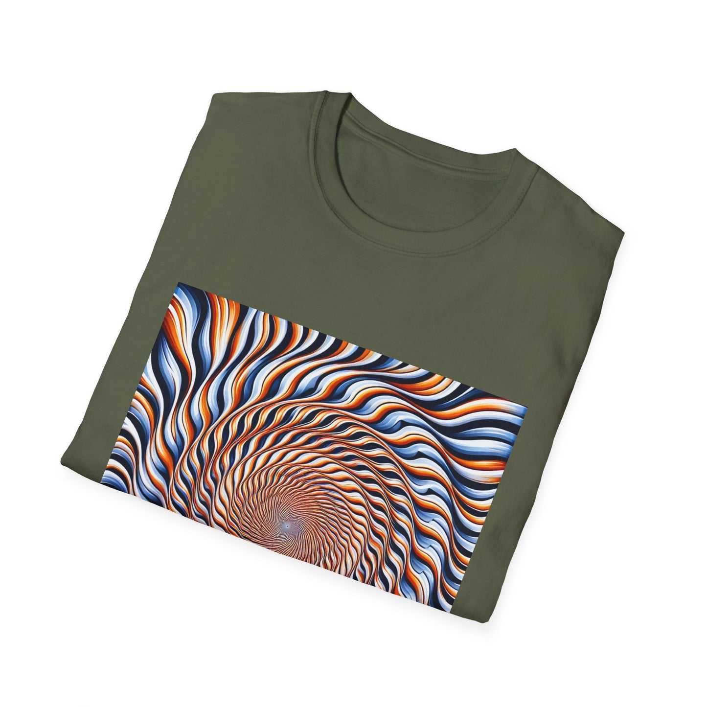 Sweet Swirl: Dive Into the Orange Illusion T-Shirt