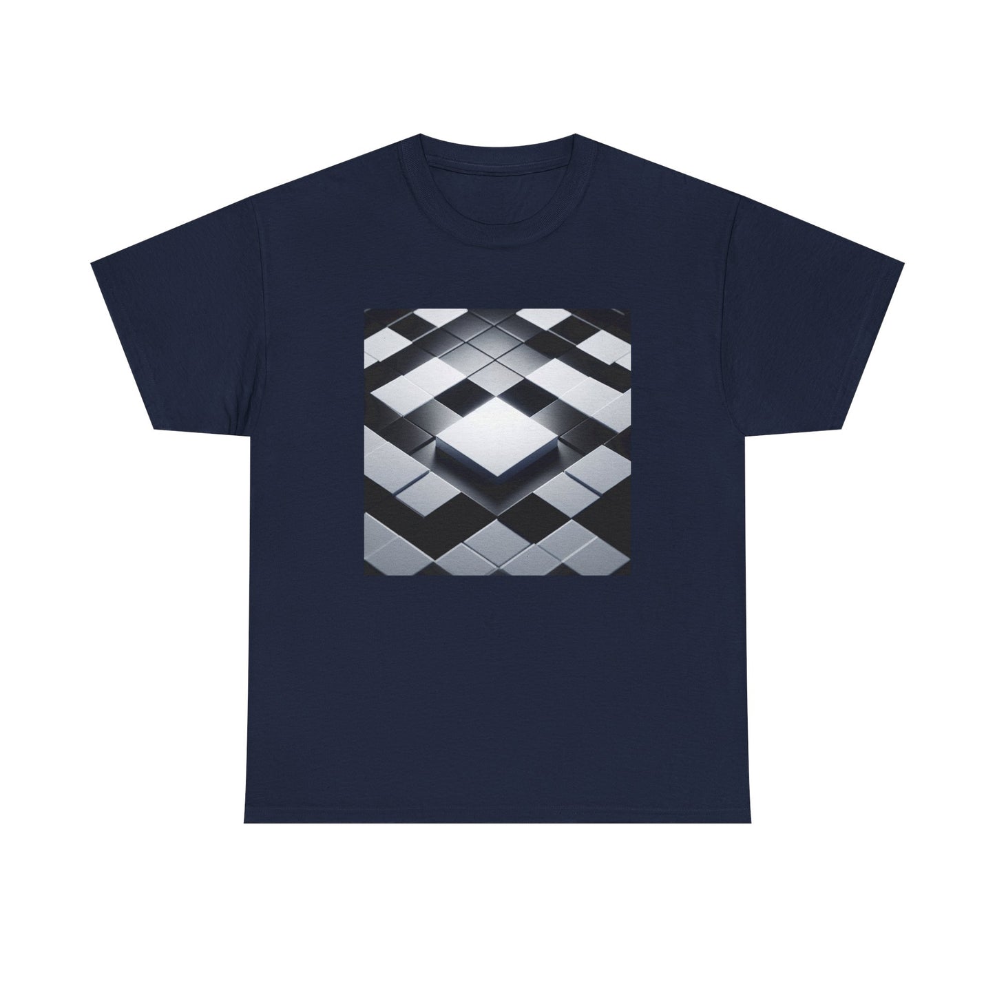 Checkmate in Style: Highlighted Square Chic T-Shirt