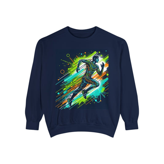 Energetic Design Unisex Garment-Dyed Sweatshirt