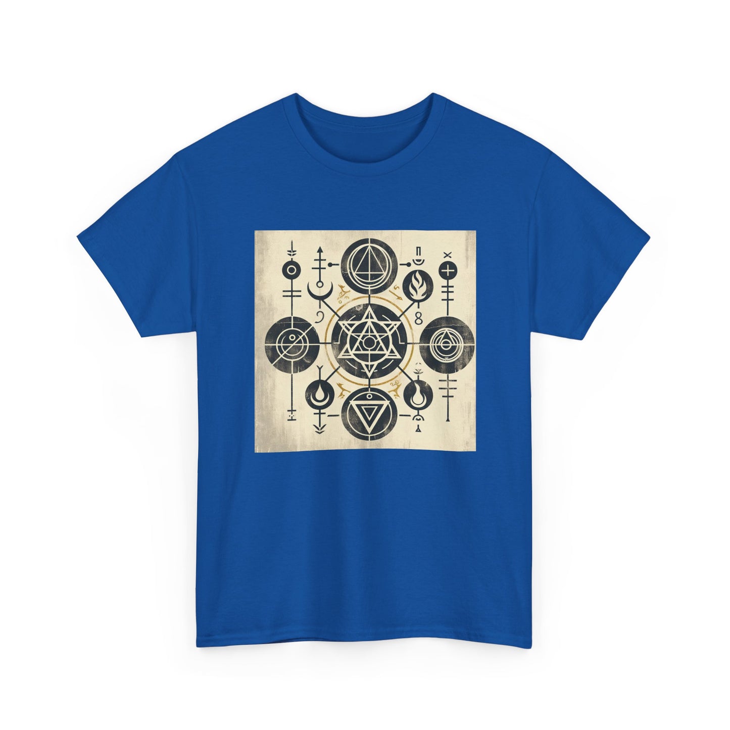 Grunge Alchemy: Mystical Symbols Unleashed in Style T-Shirt
