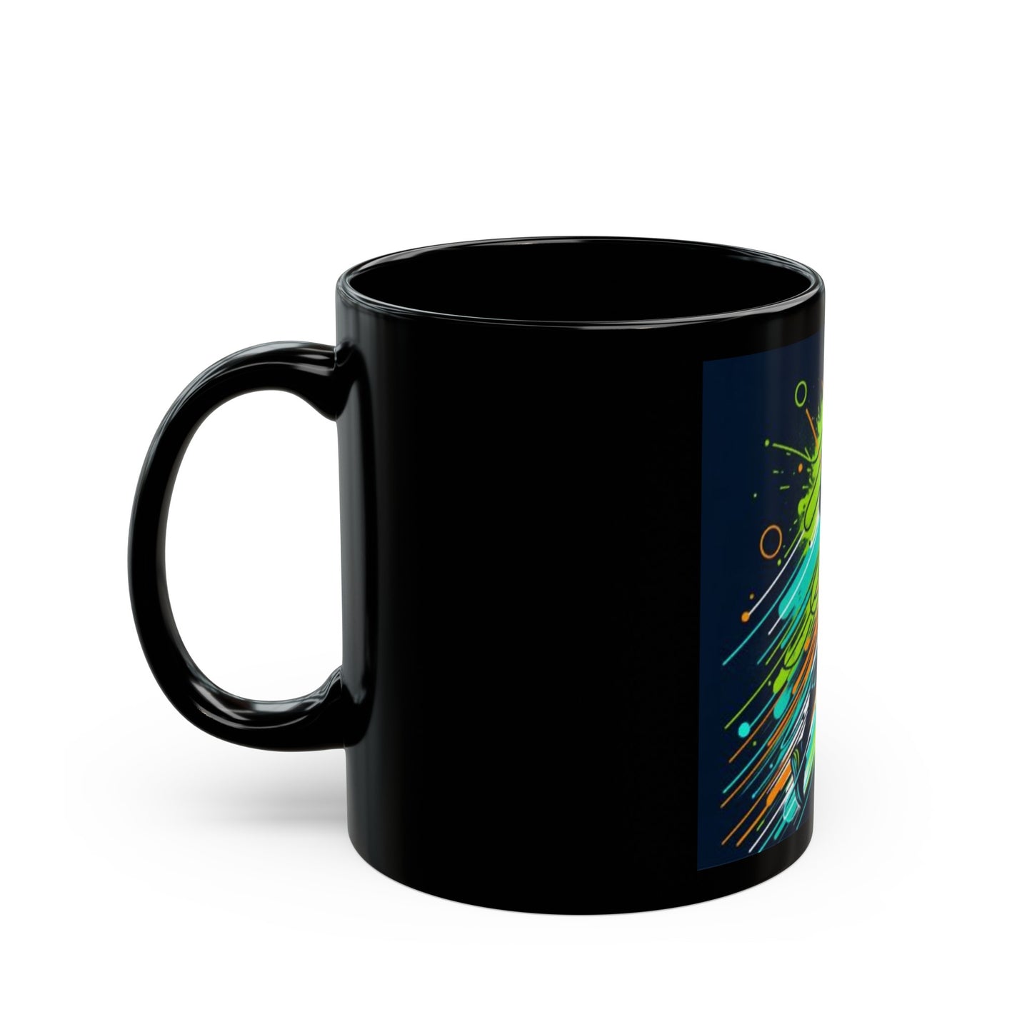 Energetic design Black Mug (11oz, 15oz)