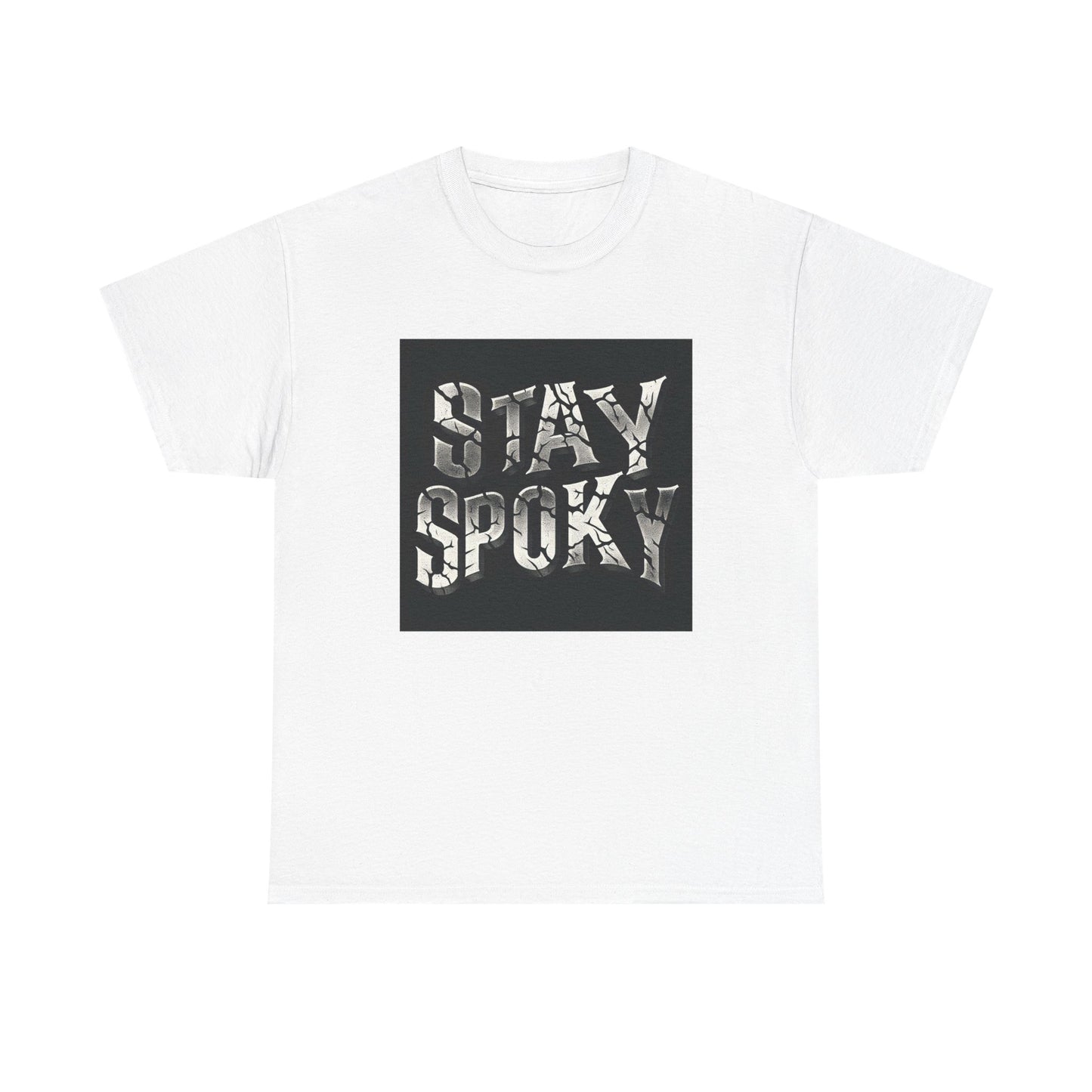 Stay Spooky: Cracked Stone Vibes in Style! T-Shirt