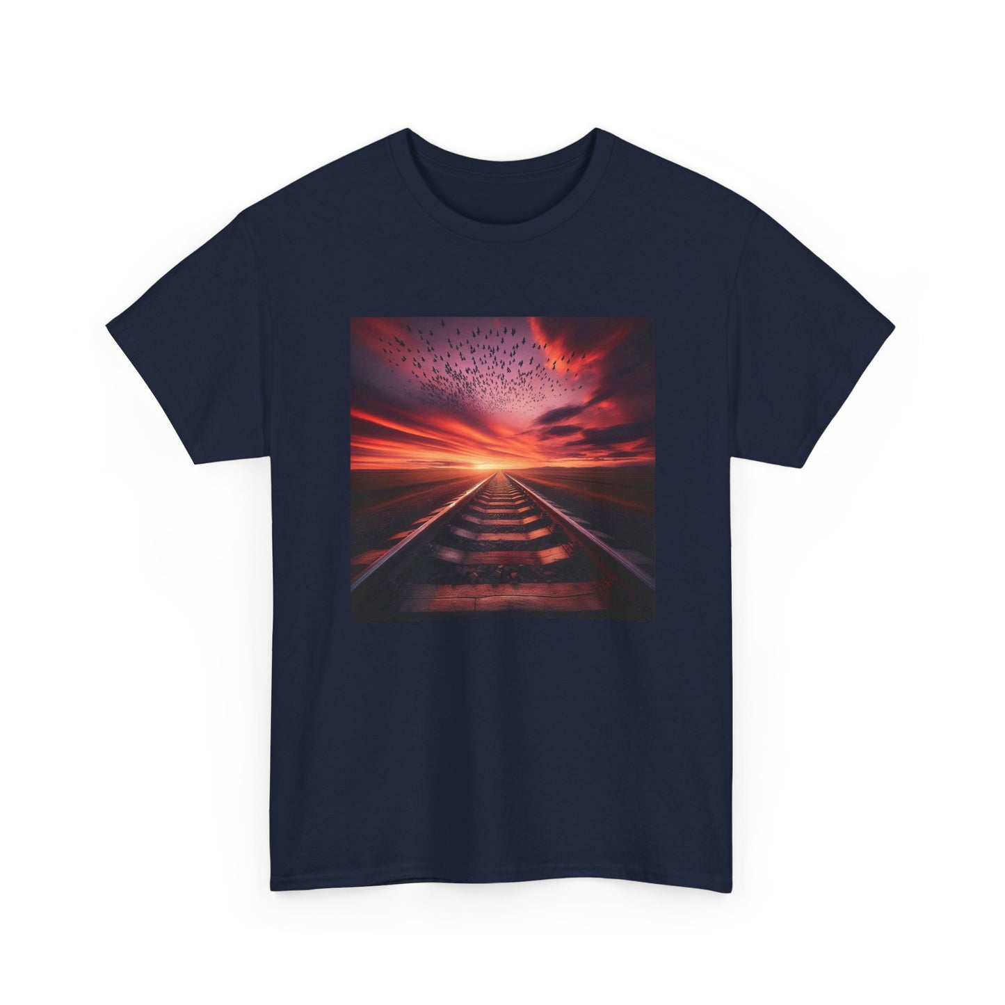 Ride the Rails to a Sunset Dreamscape T-Shirt