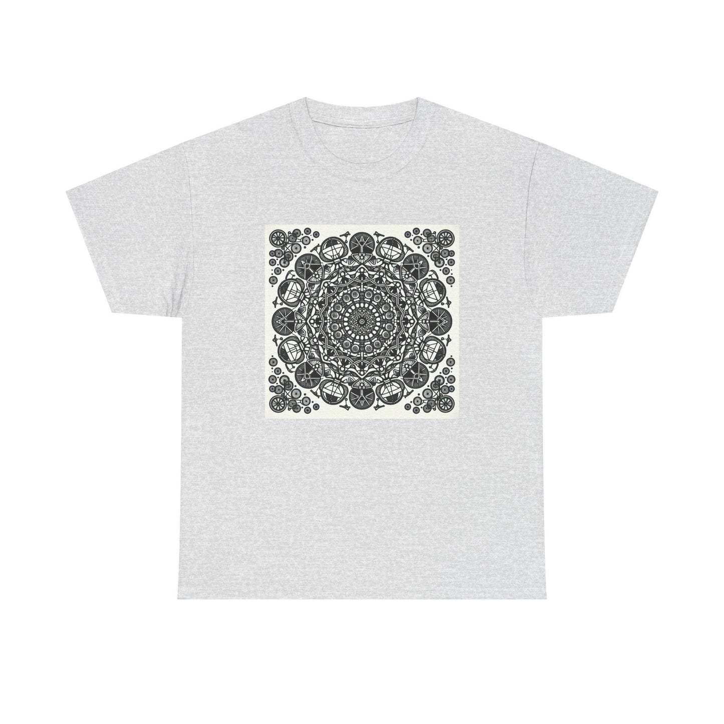 Pedal Patterns: Mandala Magic on Wheels T-Shirt