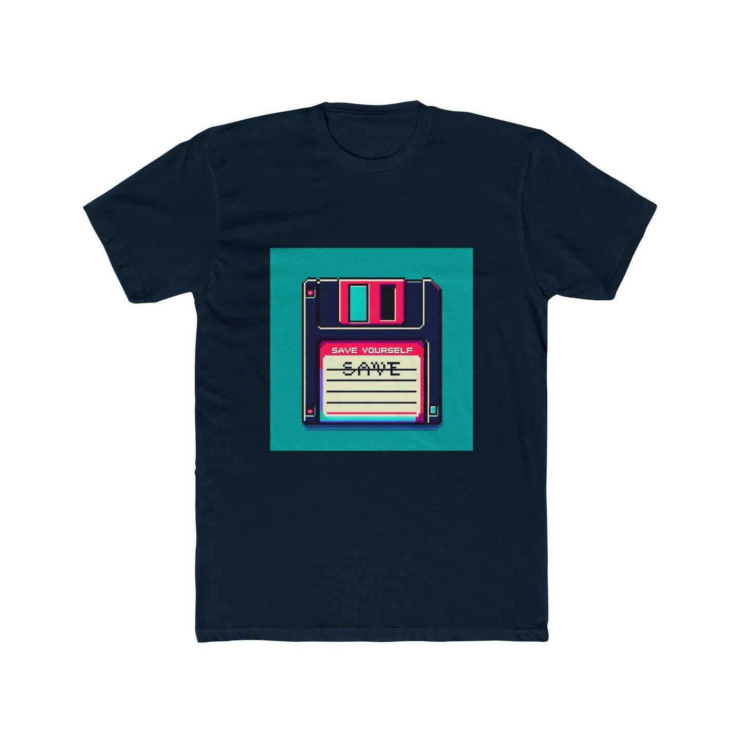 Floppy Fresh: Save Yourself in Retro Pixels! T-Shirt