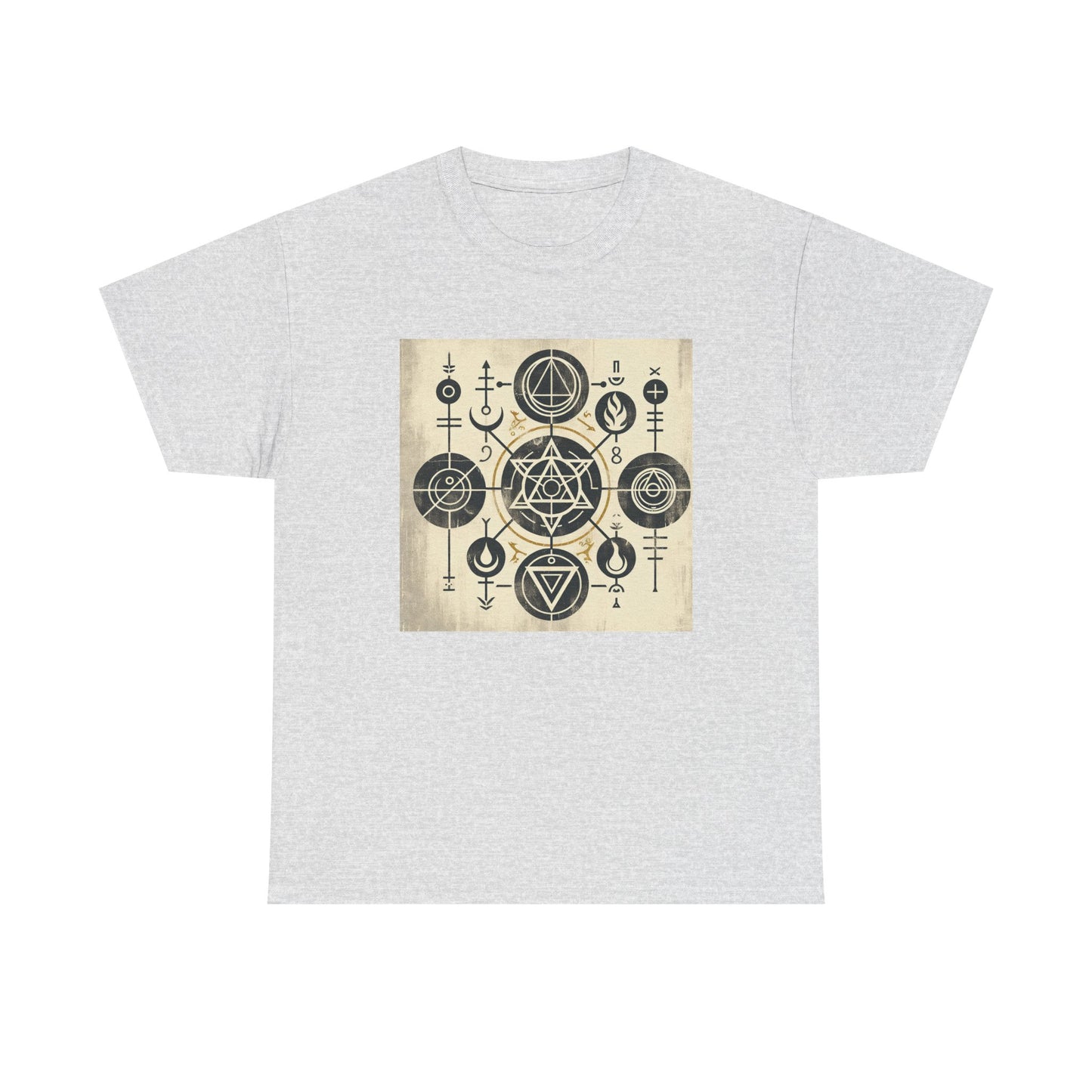 Grunge Alchemy: Mystical Symbols Unleashed in Style T-Shirt