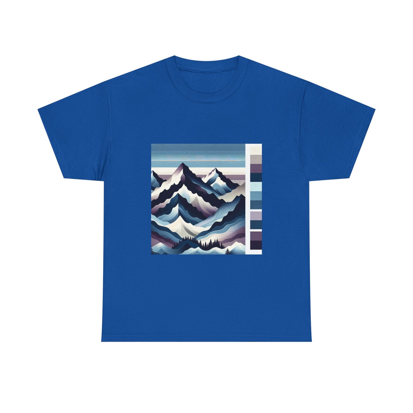 Gradient Peaks: Artful Ascents in Vibrant Layers T-Shirt