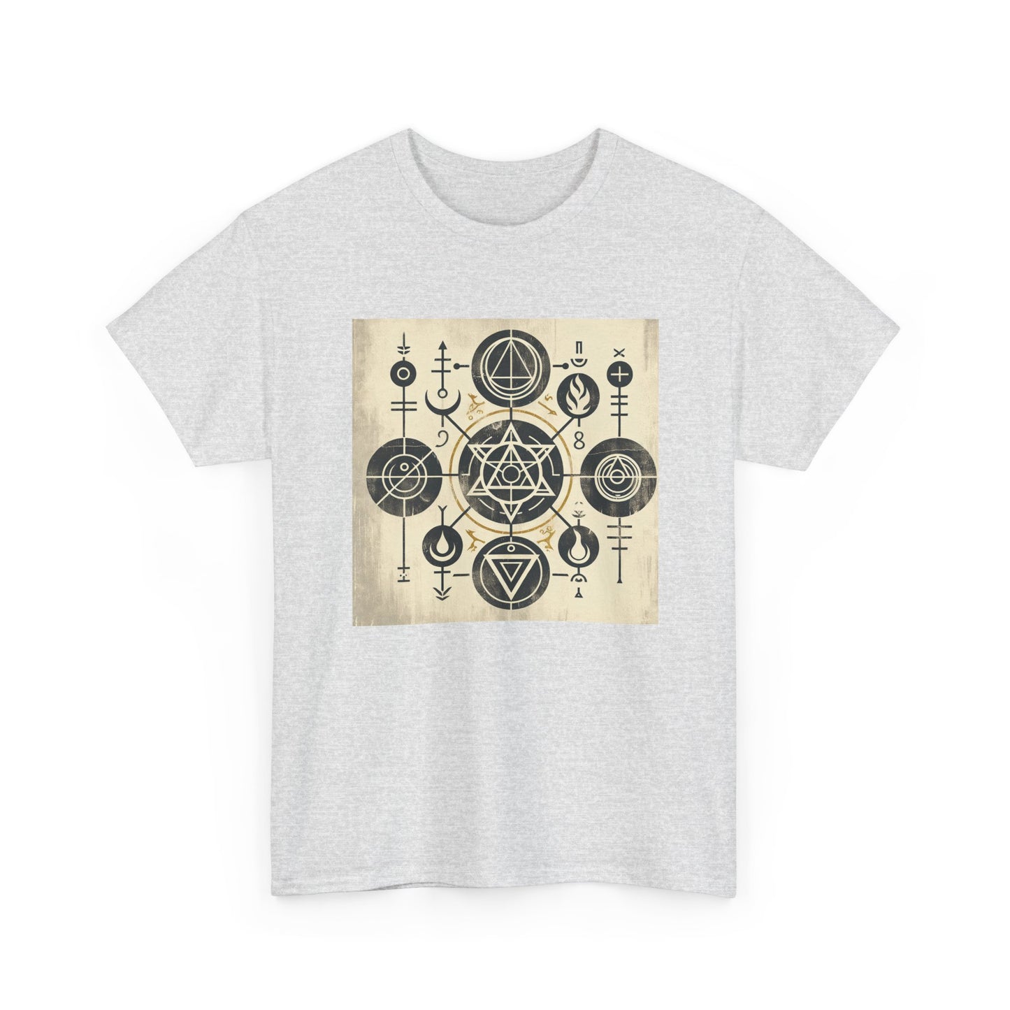 Grunge Alchemy: Mystical Symbols Unleashed in Style T-Shirt