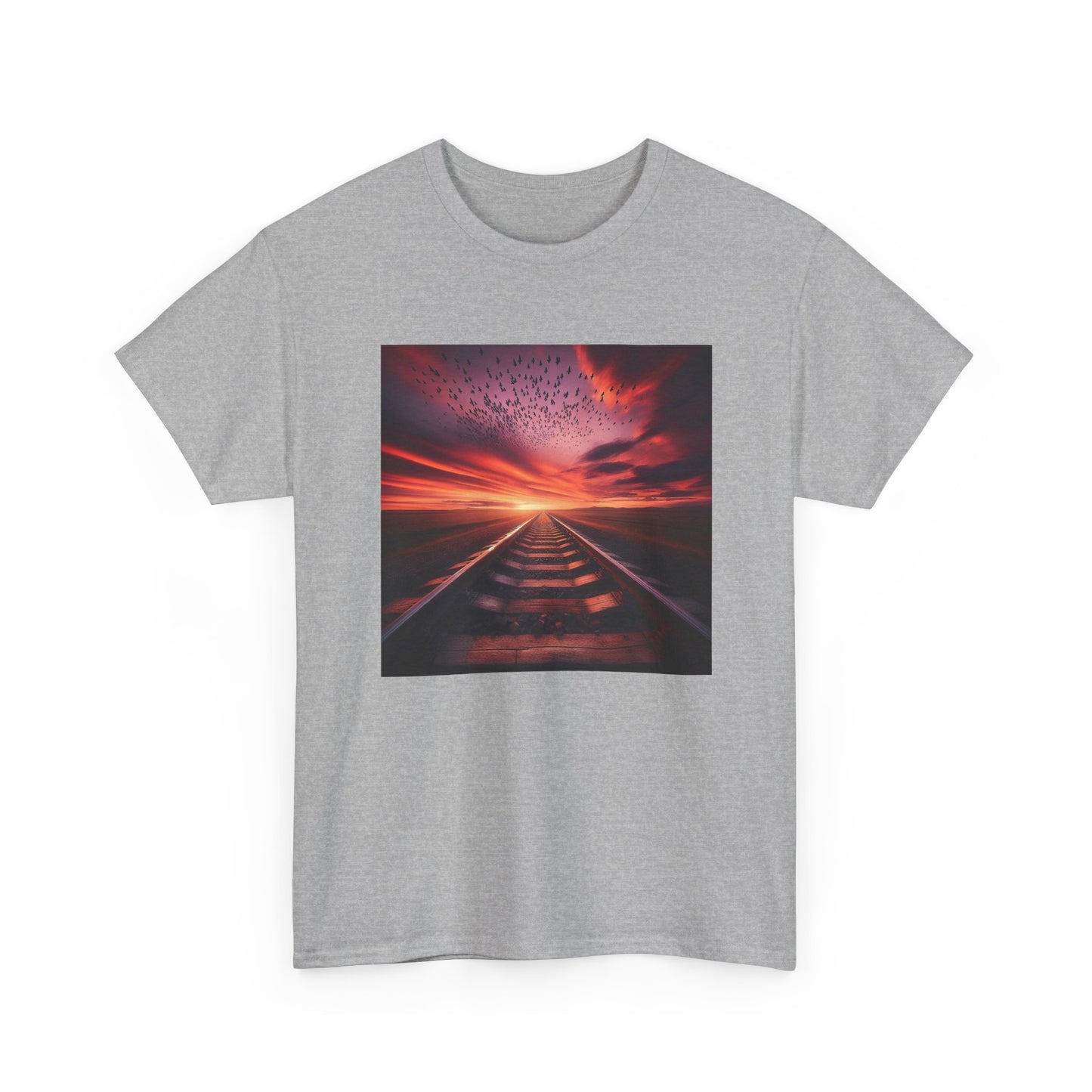Ride the Rails to a Sunset Dreamscape T-Shirt
