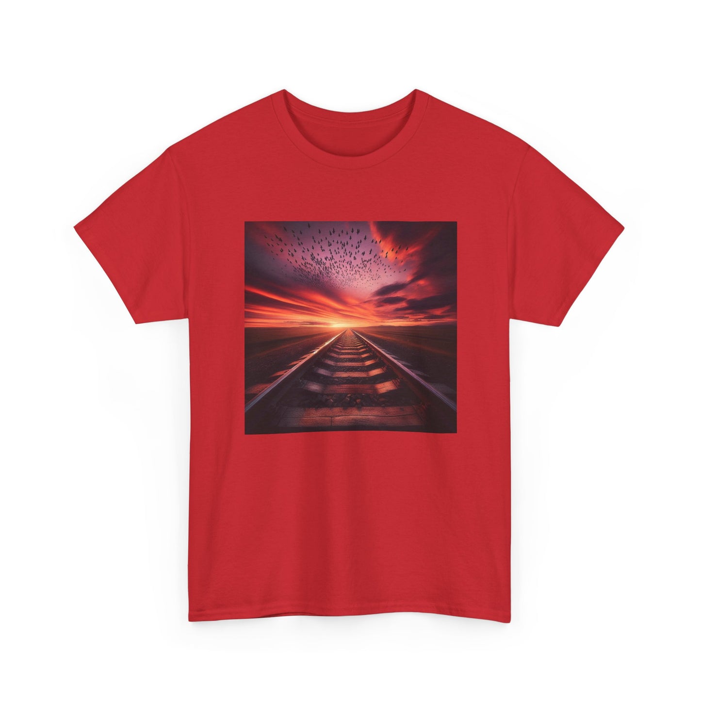 Ride the Rails to a Sunset Dreamscape T-Shirt