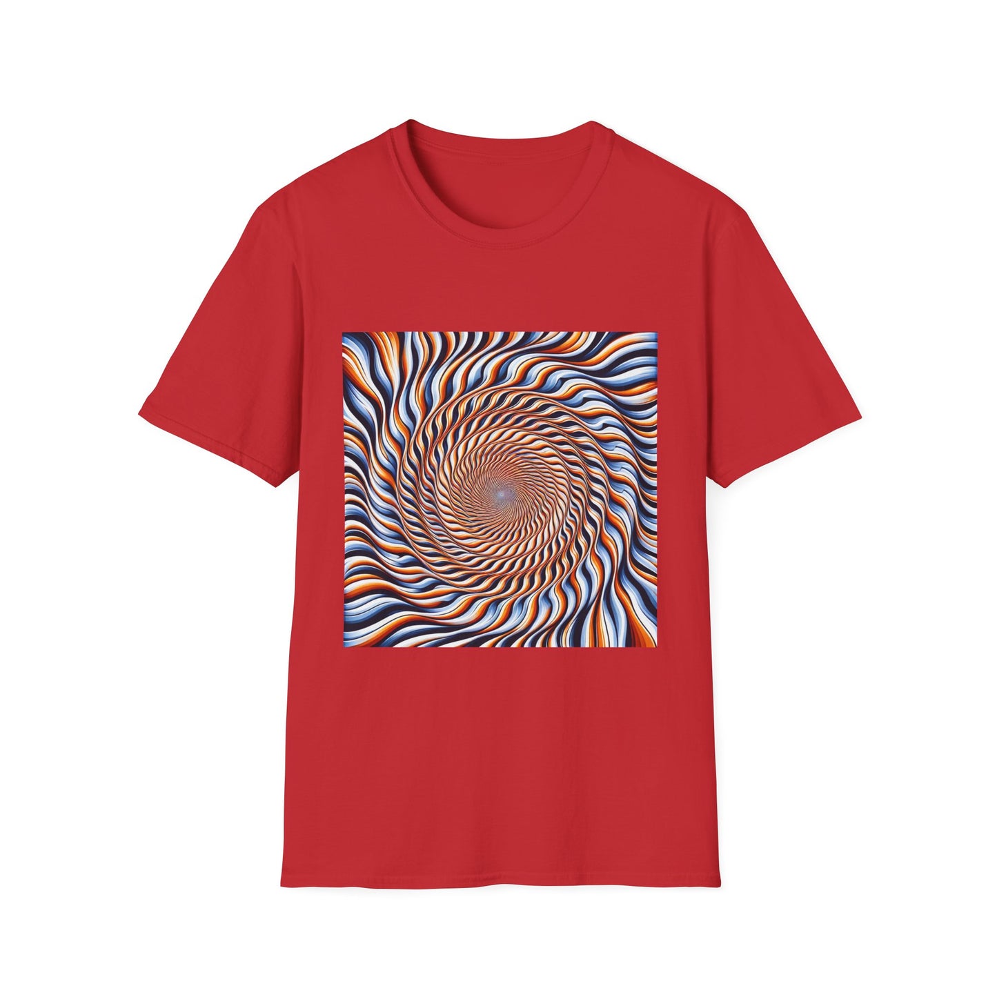 Sweet Swirl: Dive Into the Orange Illusion T-Shirt