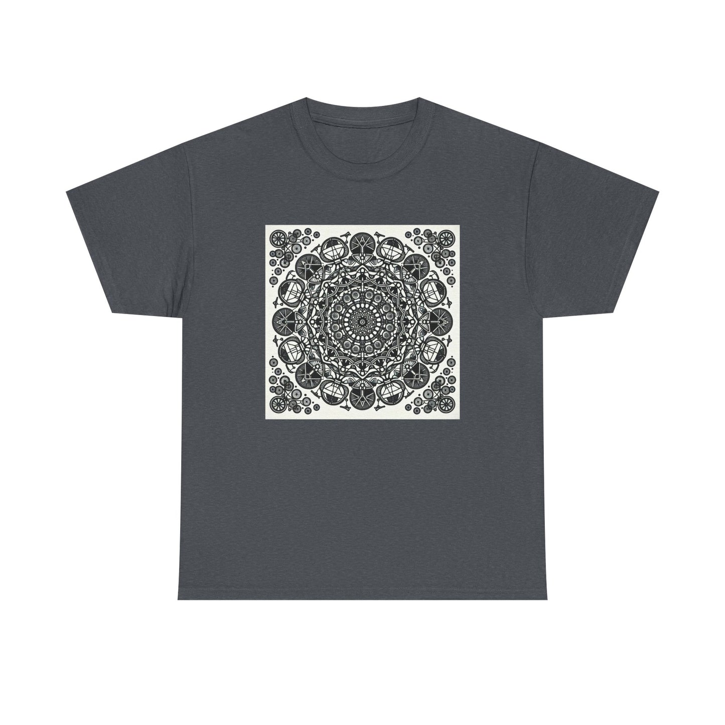 Pedal Patterns: Mandala Magic on Wheels T-Shirt