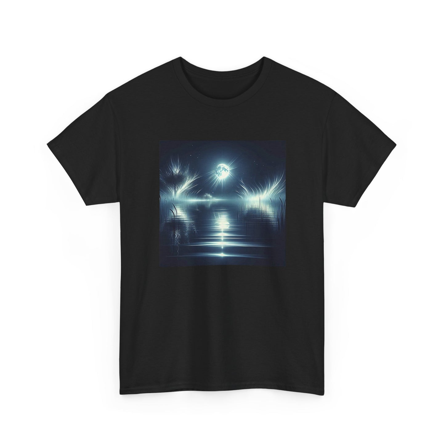 Ghostly Gleams: Moonlit Magic on Midnight Waves T-Shirt