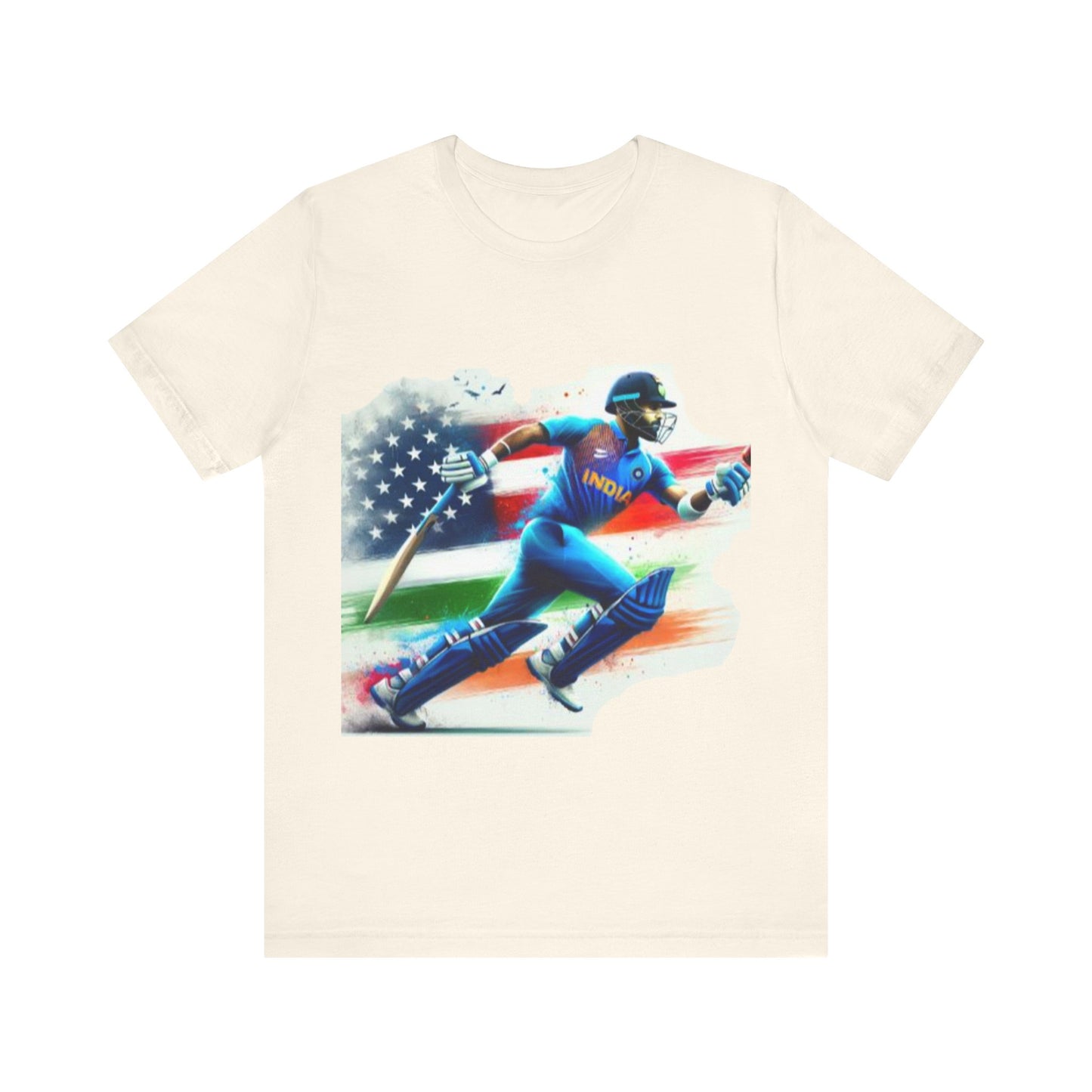 Cricket USA World Cup Indian Team Design Unisex Jersey Short Sleeve Tee