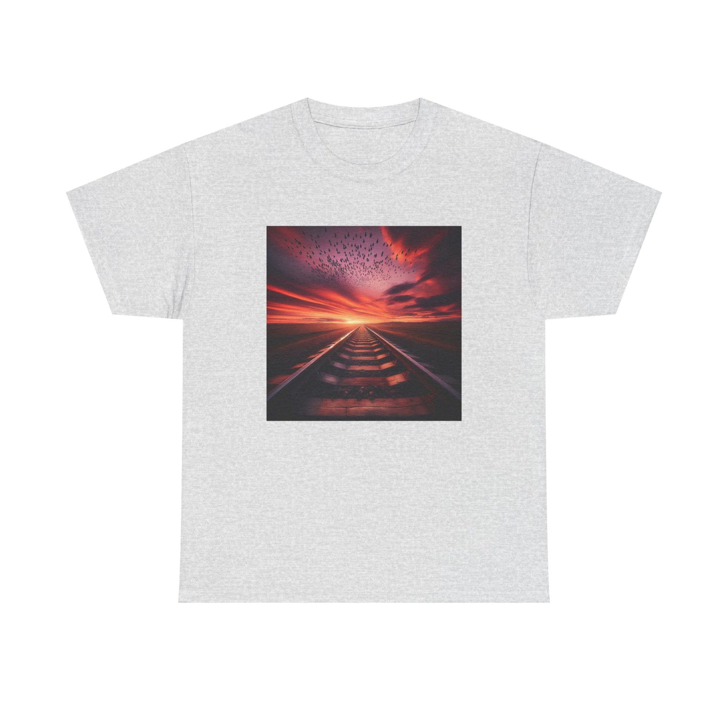 Ride the Rails to a Sunset Dreamscape T-Shirt