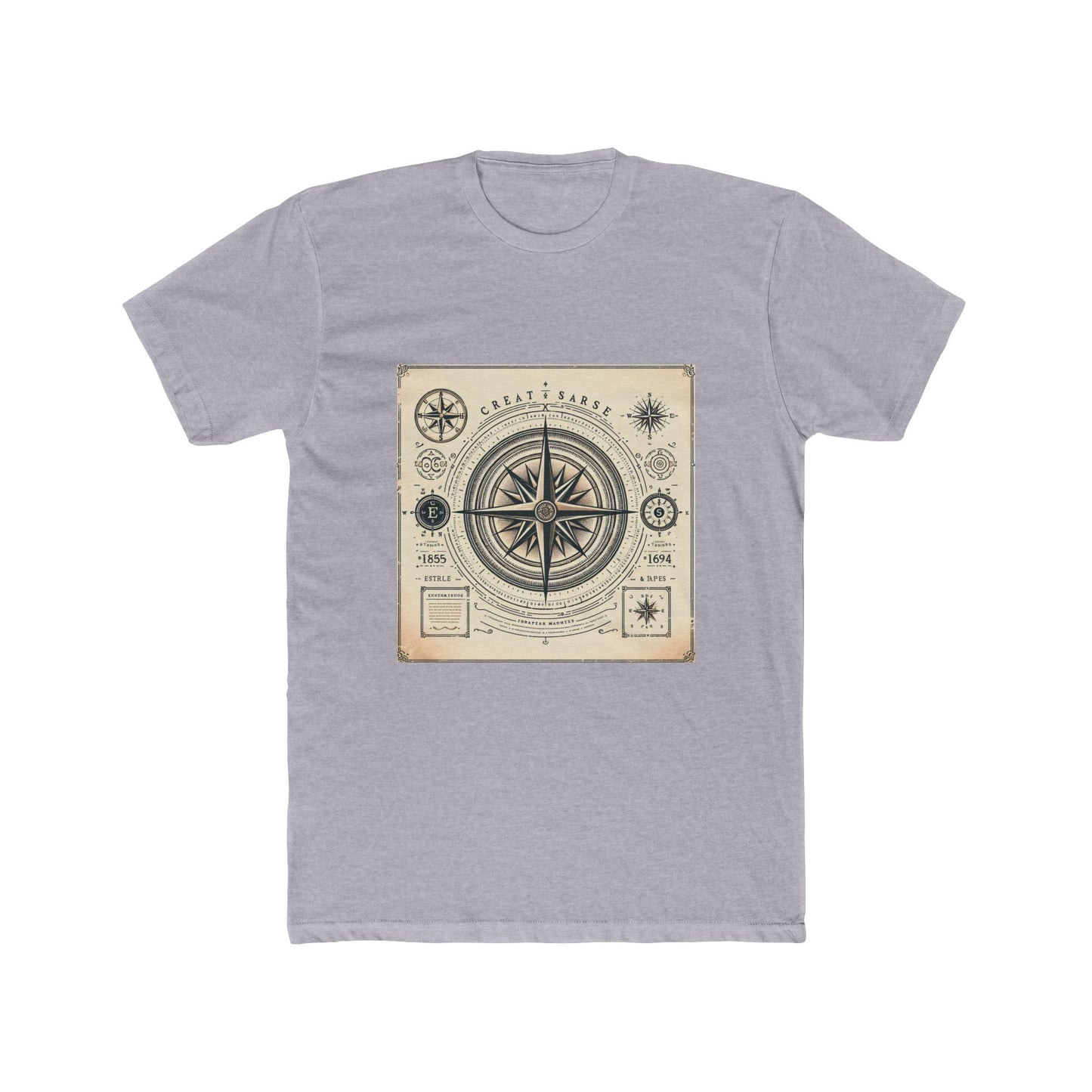 Navigate Life's Journey: Vintage Compass Tee T-Shirt