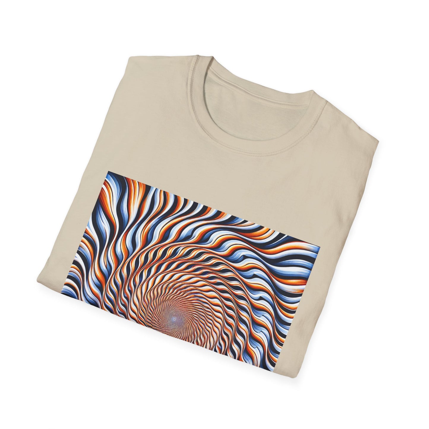 Sweet Swirl: Dive Into the Orange Illusion T-Shirt