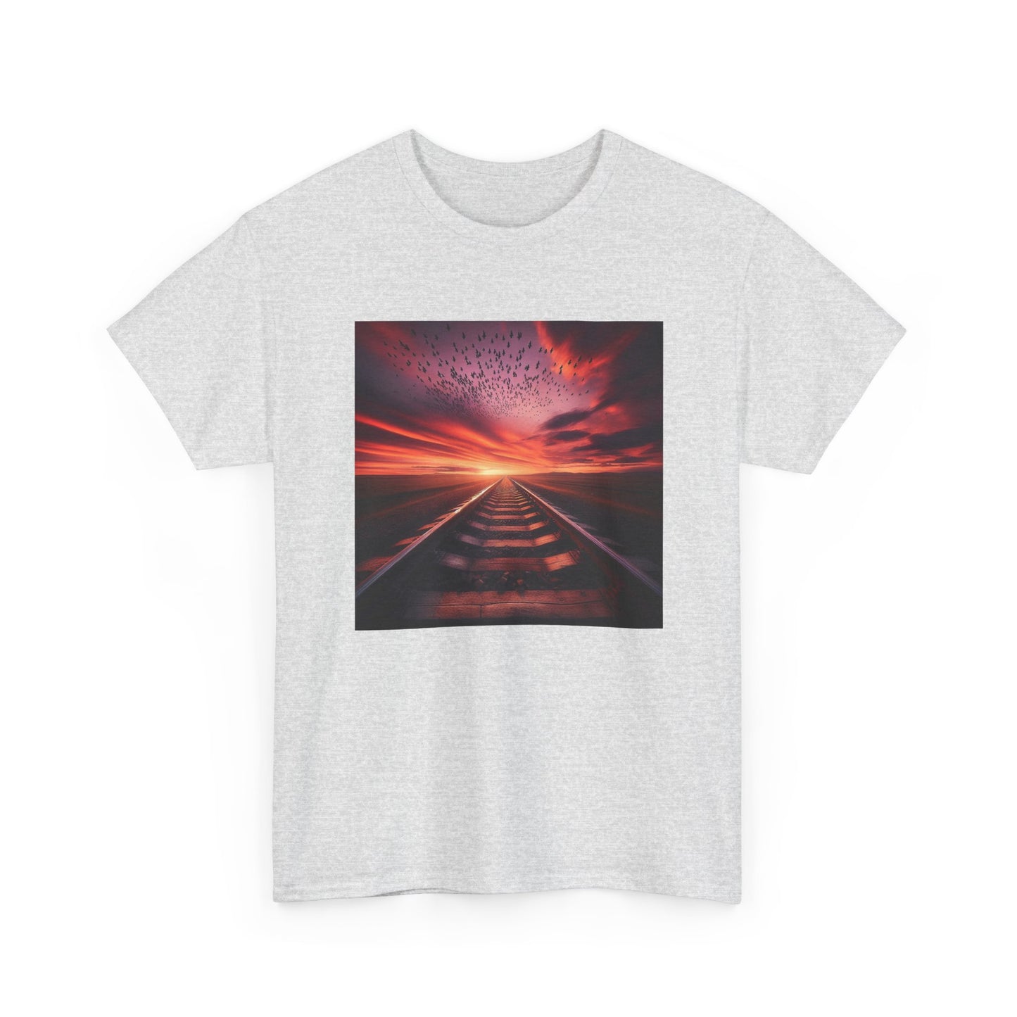 Ride the Rails to a Sunset Dreamscape T-Shirt