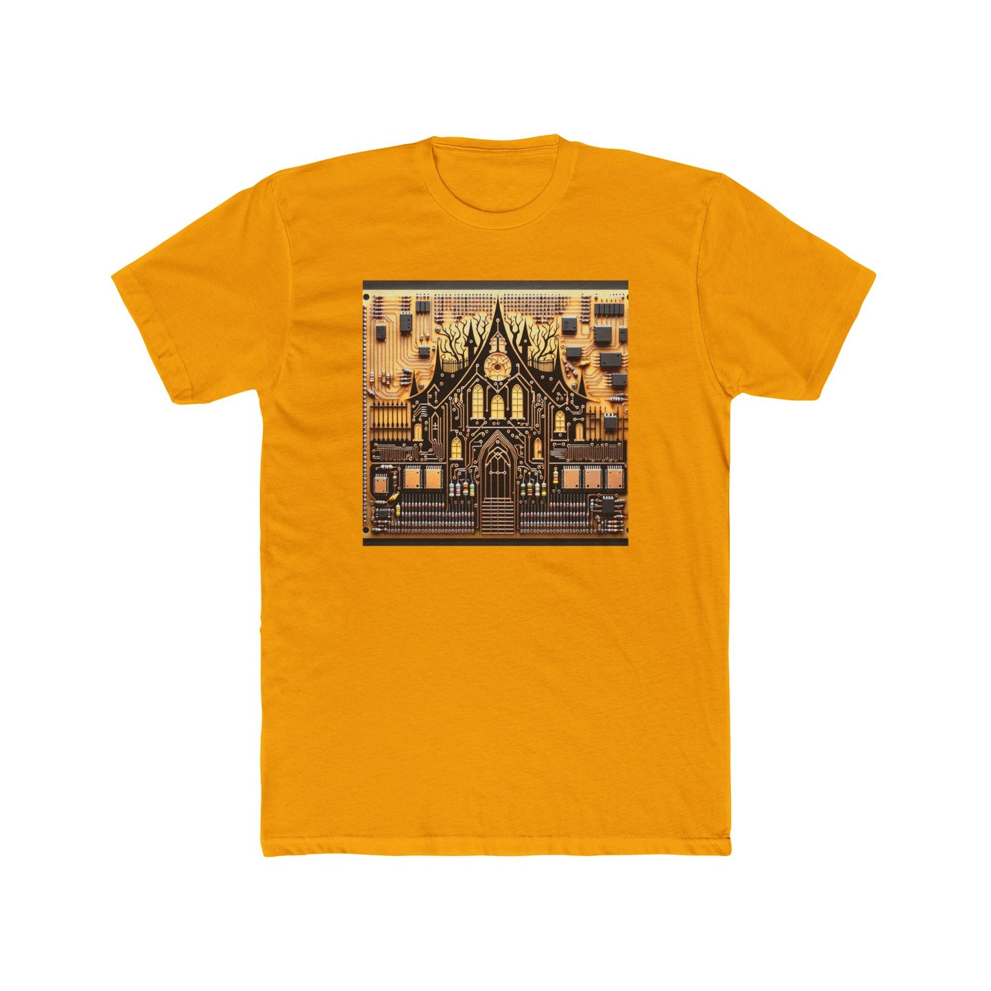 Ghostly Circuits: Tech Meets Terror in Style T-Shirt