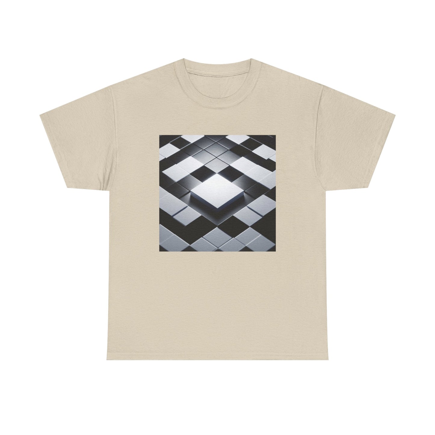Checkmate in Style: Highlighted Square Chic T-Shirt