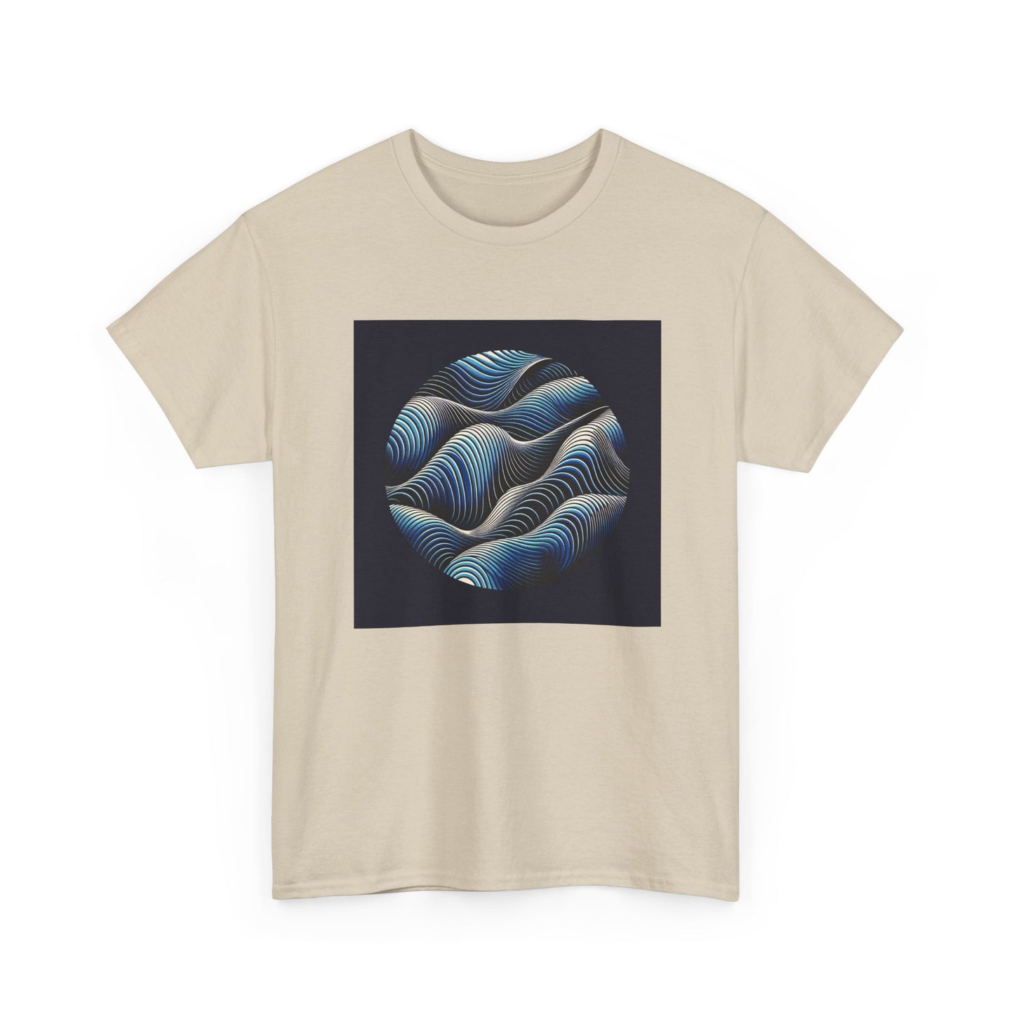 Blue Harmony: Ride the Wave of Patterns T-Shirt