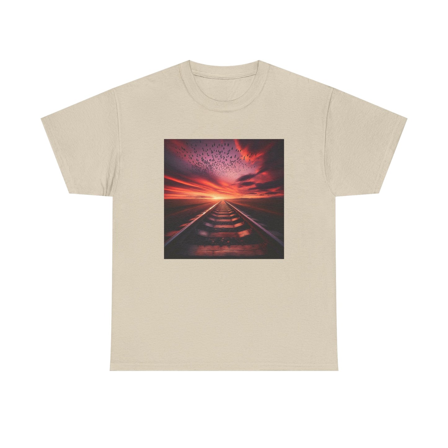 Ride the Rails to a Sunset Dreamscape T-Shirt