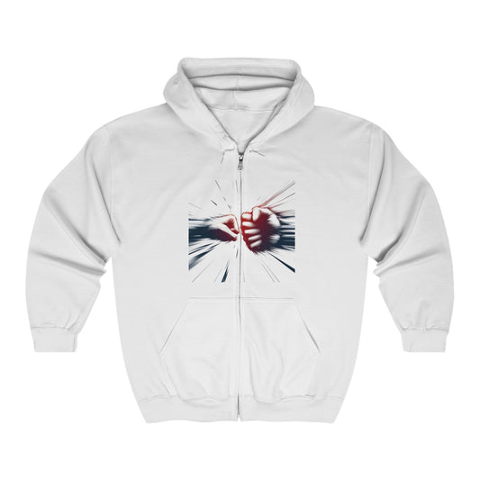 Punch Design Unisex Heavy Blend™ Full Zip Hooded Sweatshirt