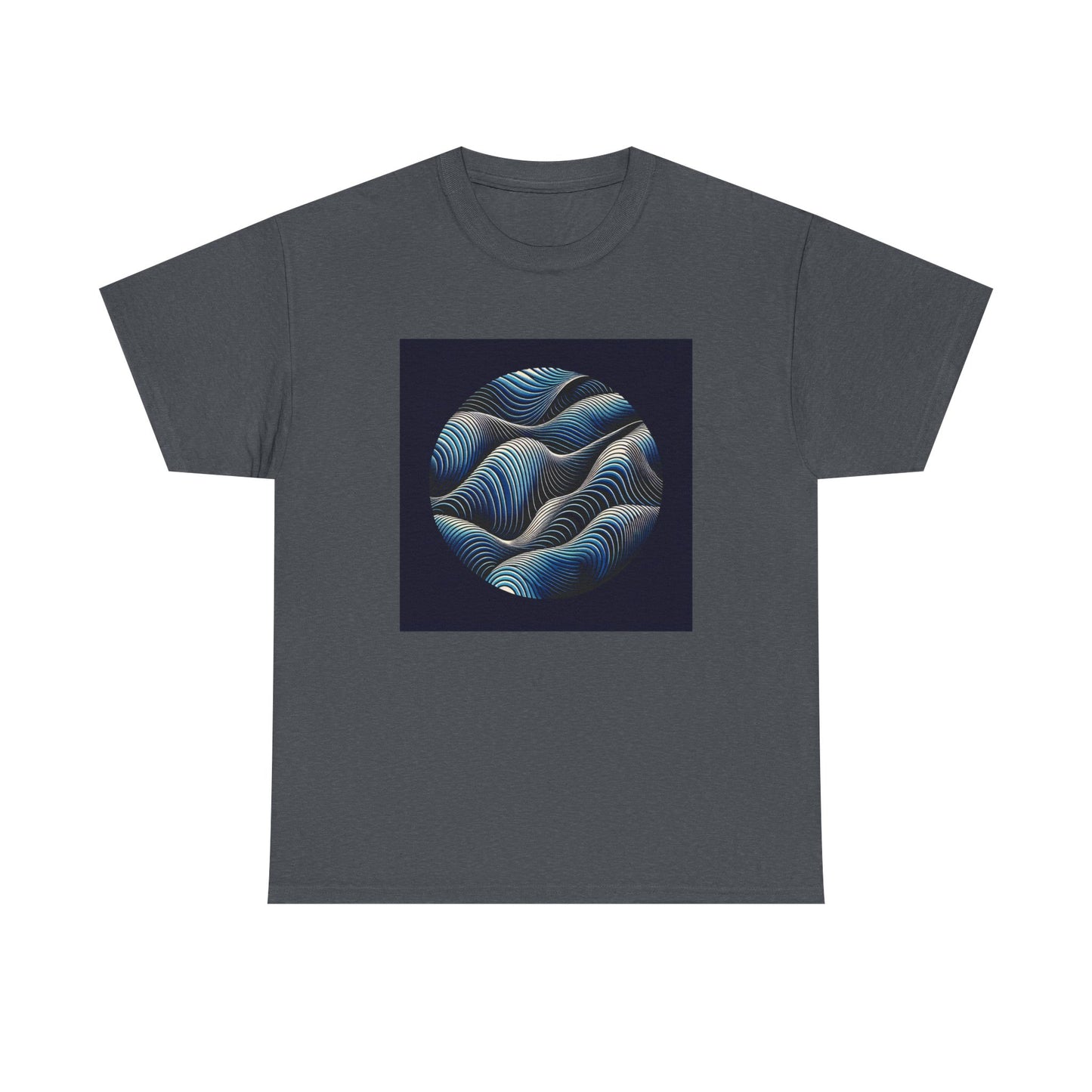 Blue Harmony: Ride the Wave of Patterns T-Shirt
