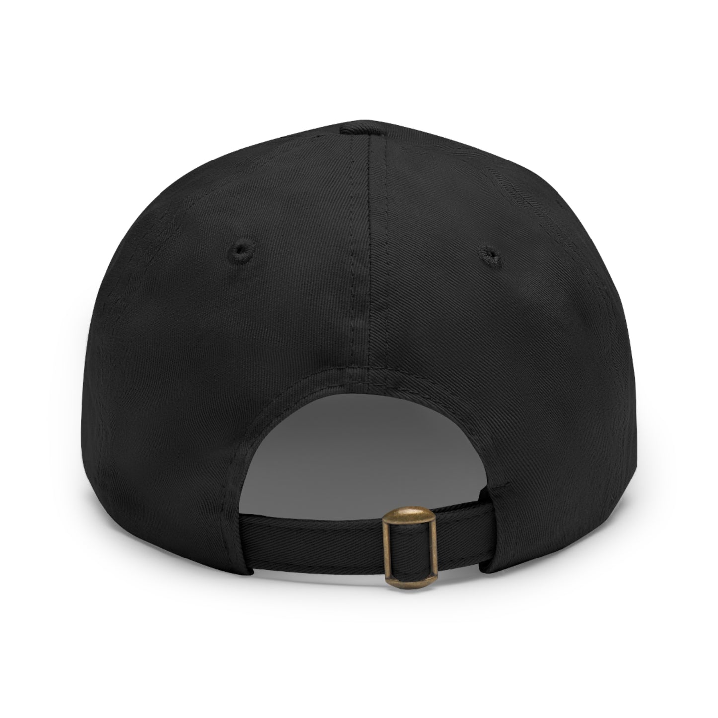 Rising Bird Design Dad Hat with Leather Patch (Round)