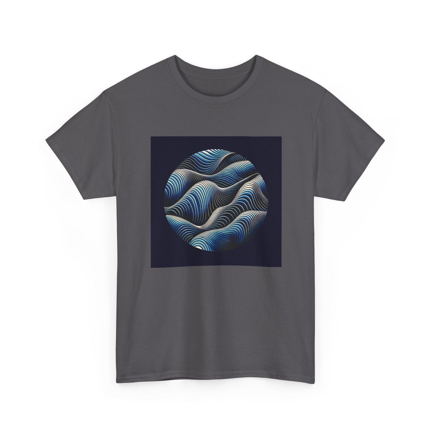 Blue Harmony: Ride the Wave of Patterns T-Shirt