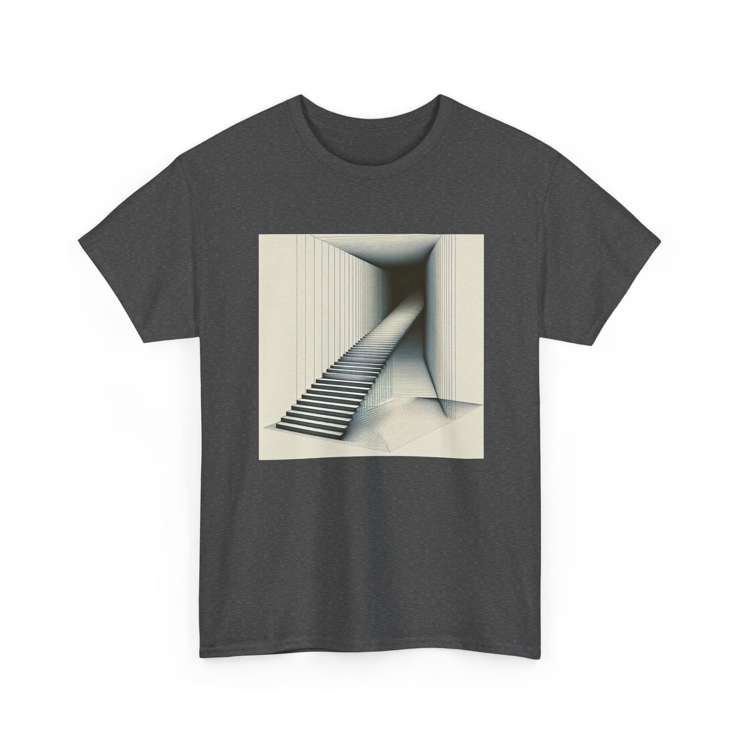 Steps into Shadows: Vector Voyage in Darkness T-Shirt