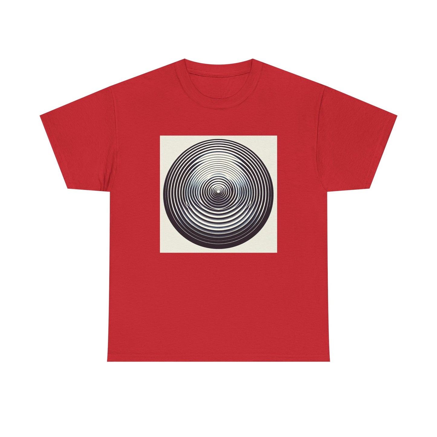 Depth Defying: Dive into the Concentric Illusion T-Shirt