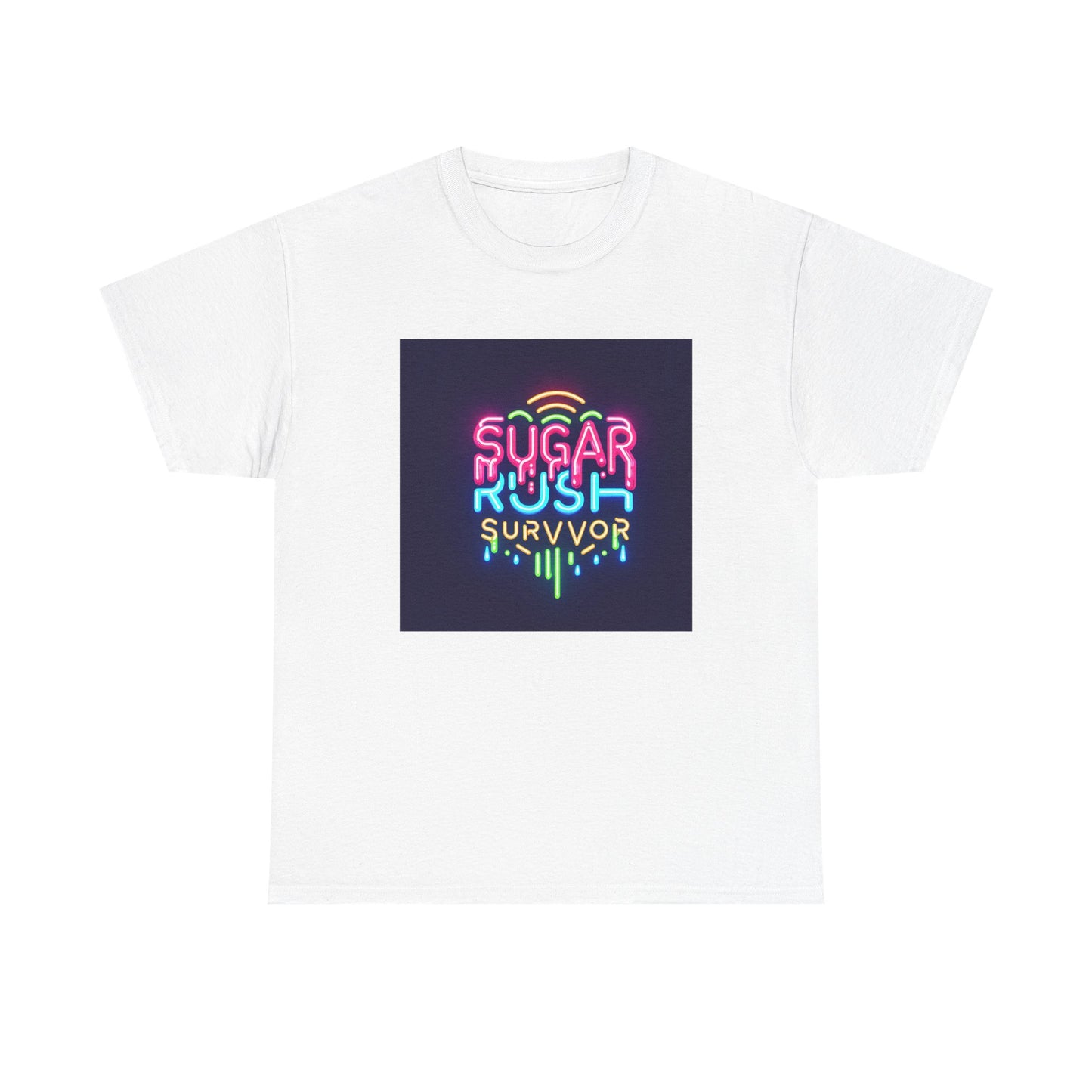 Neon Drip: Triumph of a Sugar Rush Survivor! T-Shirt