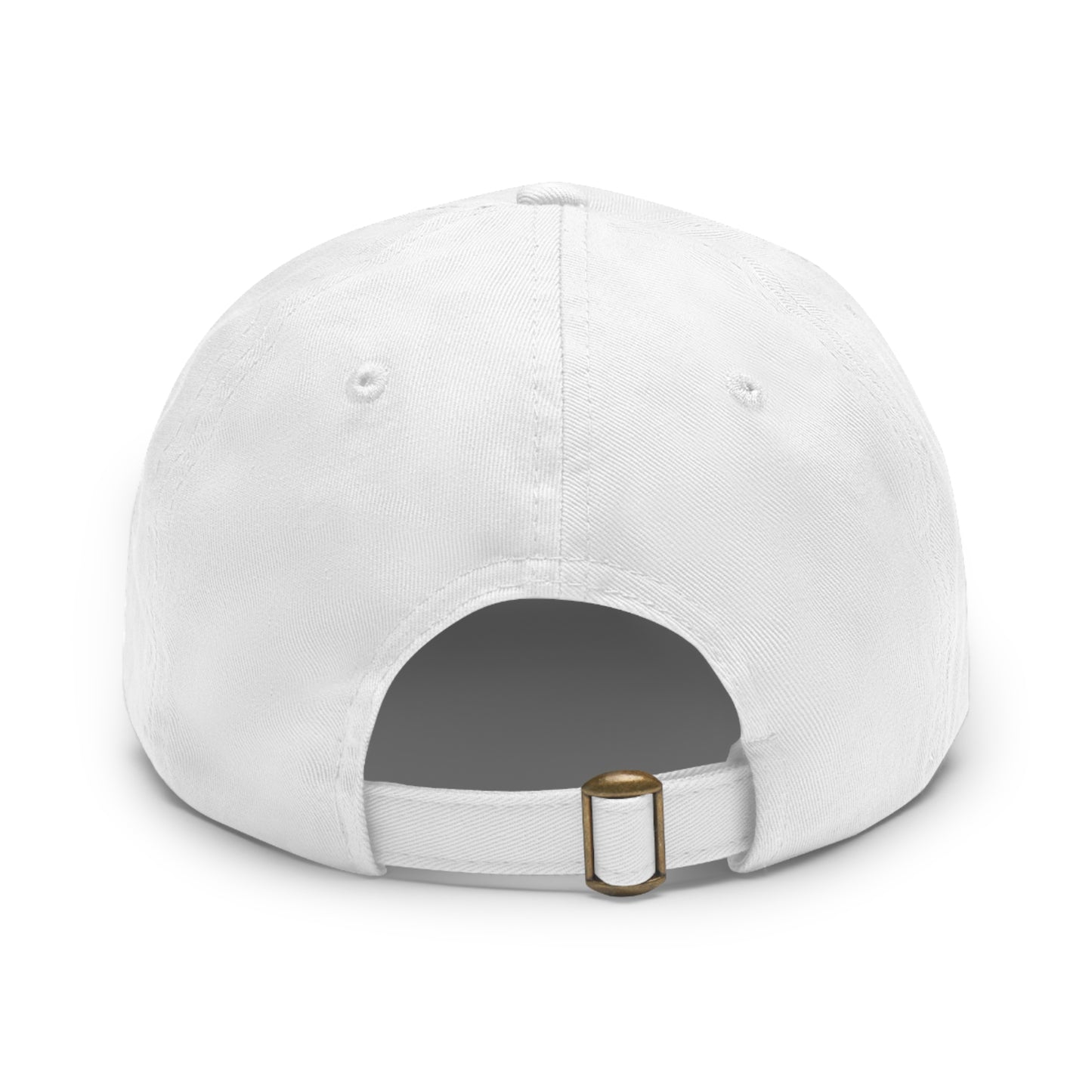 Super Hero Design Dad Hat with Leather Patch (Round)