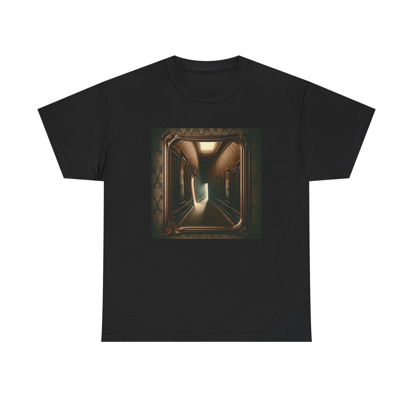 Echoes of Emptiness: Hallway Illusion Tee T-Shirt