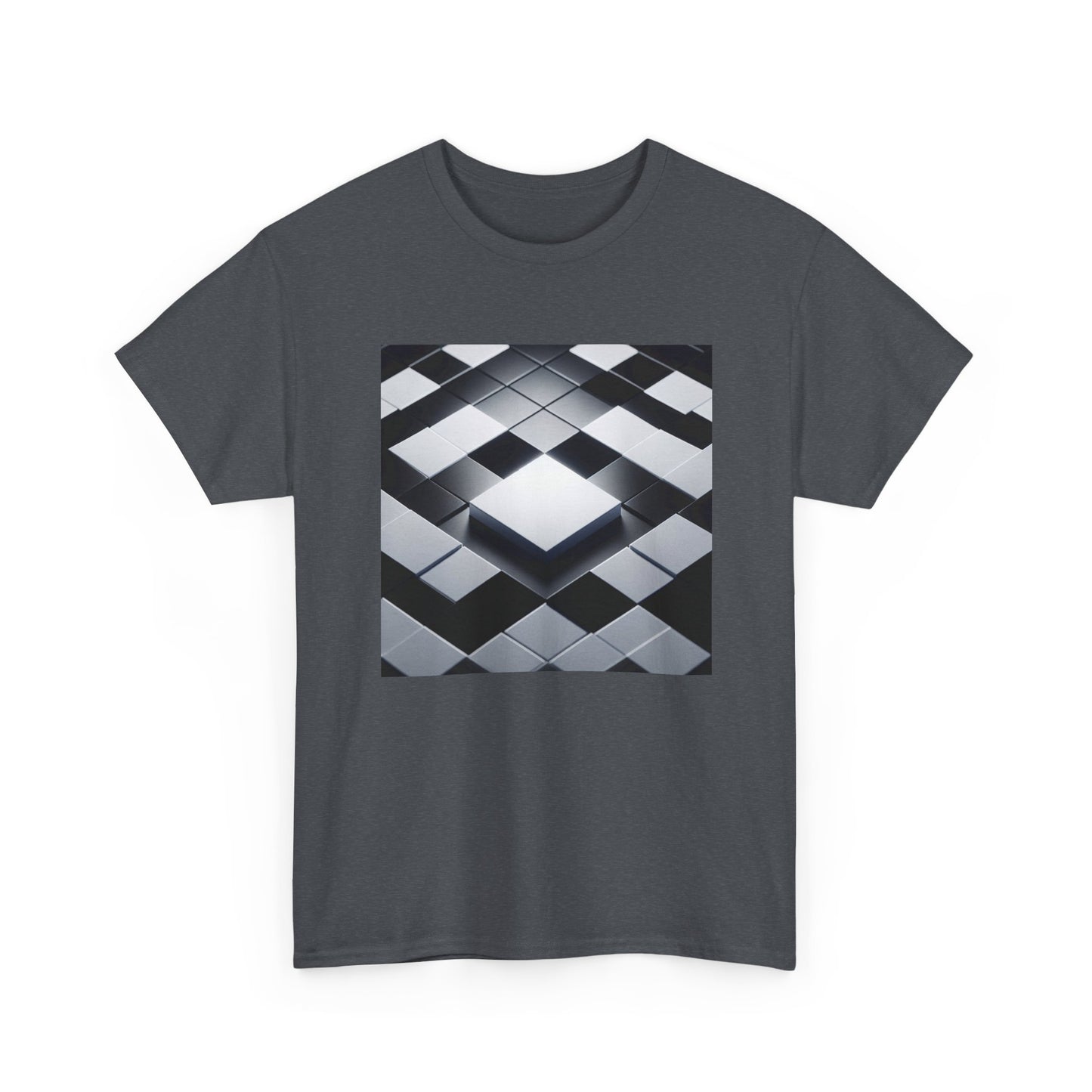 Checkmate in Style: Highlighted Square Chic T-Shirt