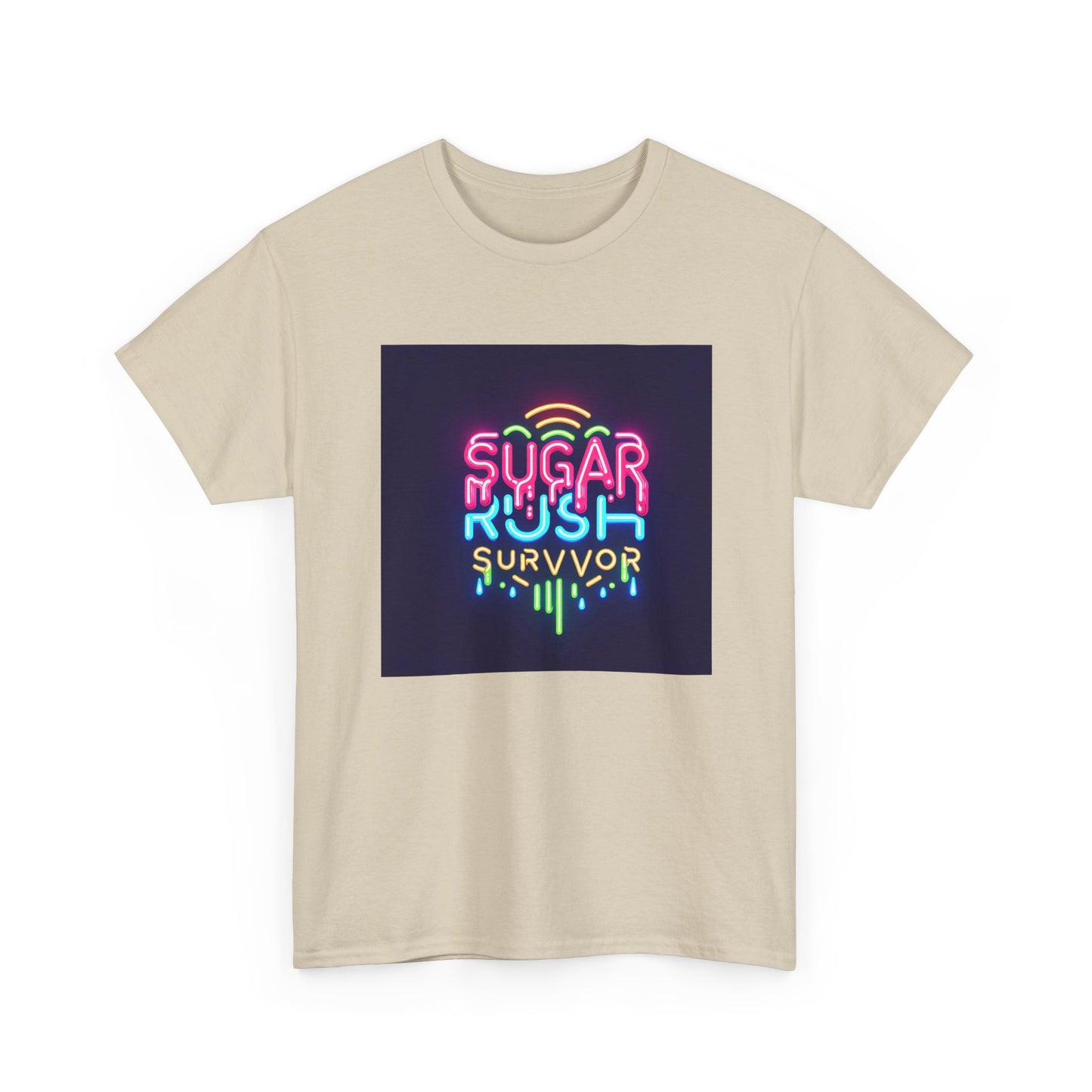 Neon Drip: Triumph of a Sugar Rush Survivor! T-Shirt