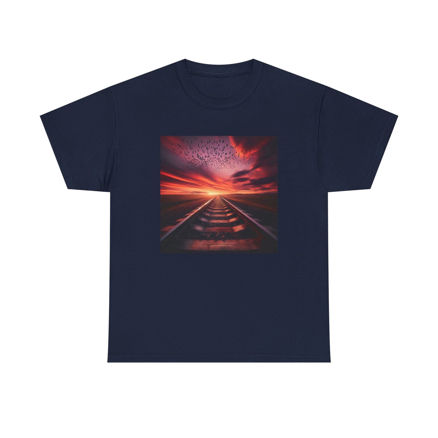 Ride the Rails to a Sunset Dreamscape T-Shirt