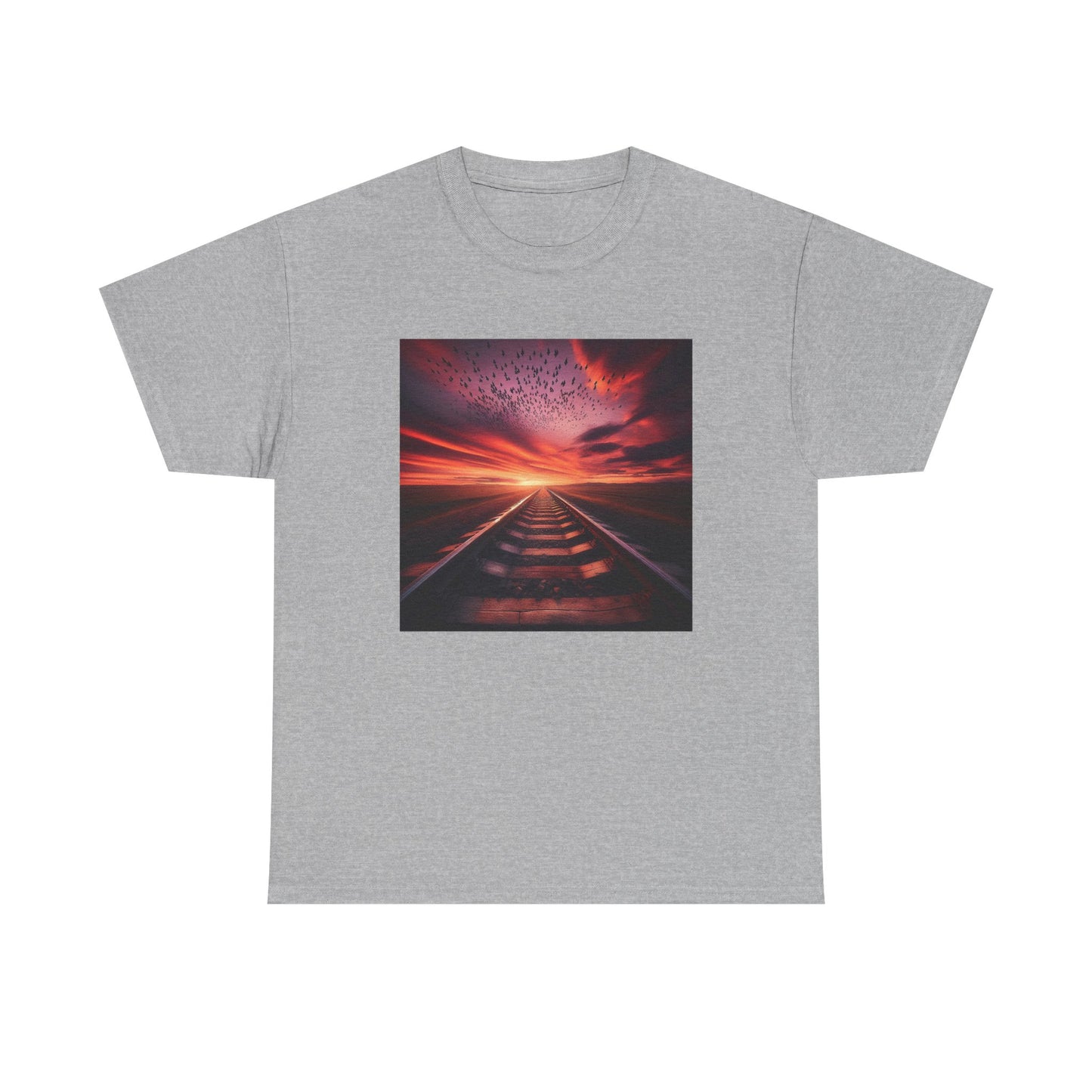 Ride the Rails to a Sunset Dreamscape T-Shirt