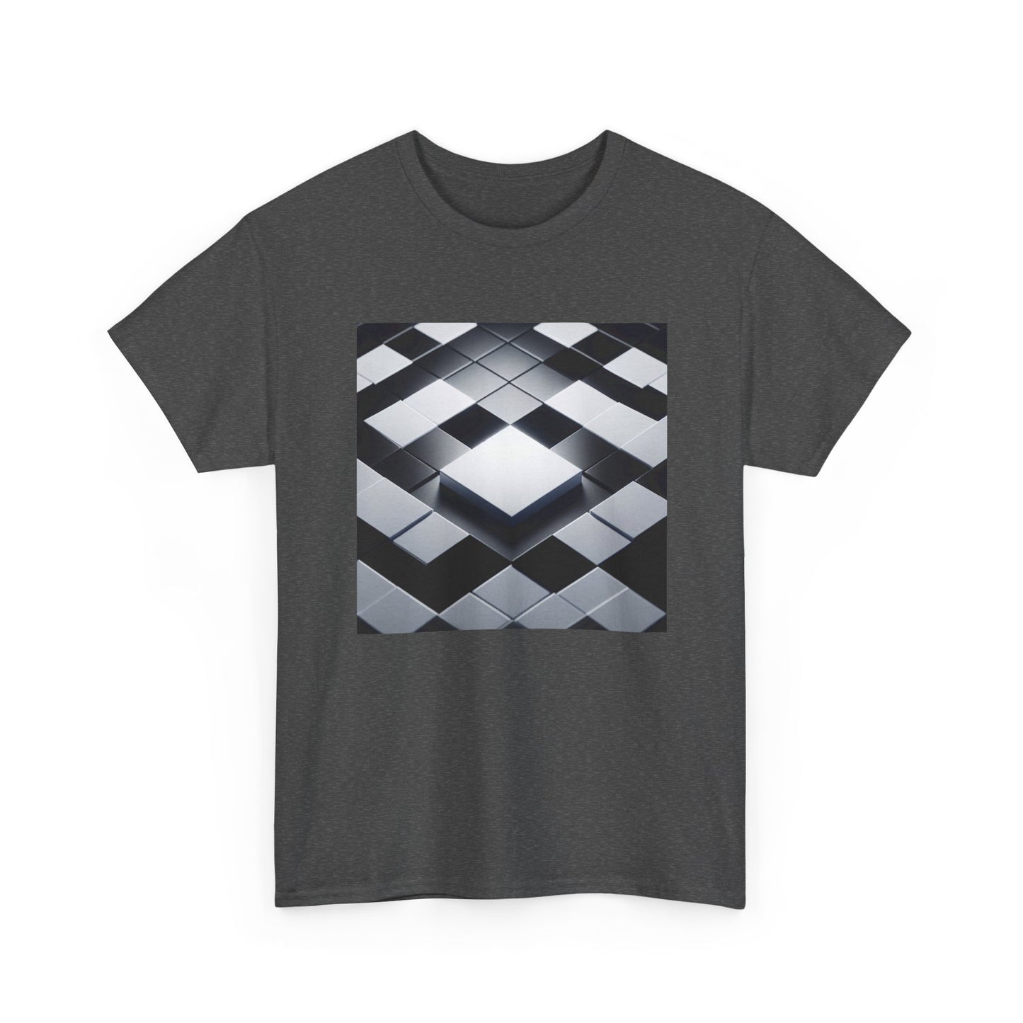 Checkmate in Style: Highlighted Square Chic T-Shirt
