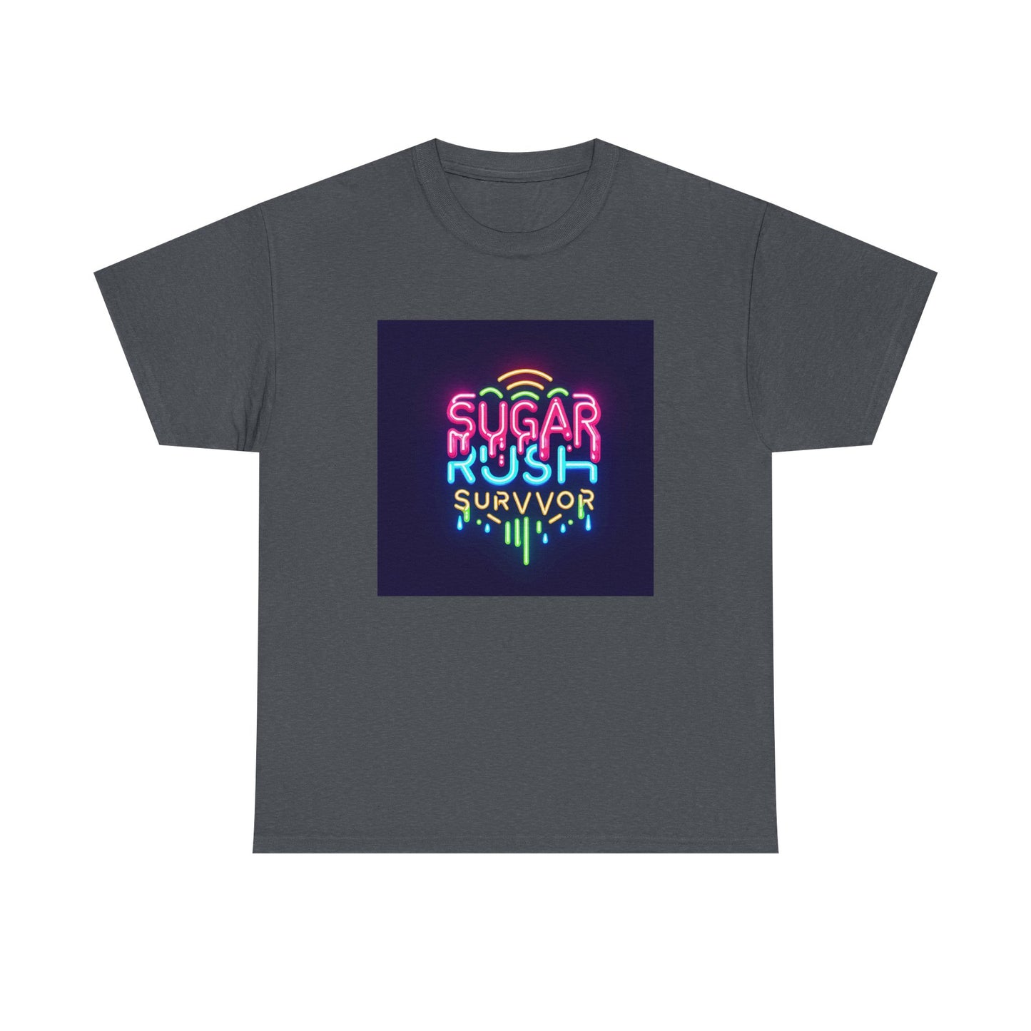 Neon Drip: Triumph of a Sugar Rush Survivor! T-Shirt