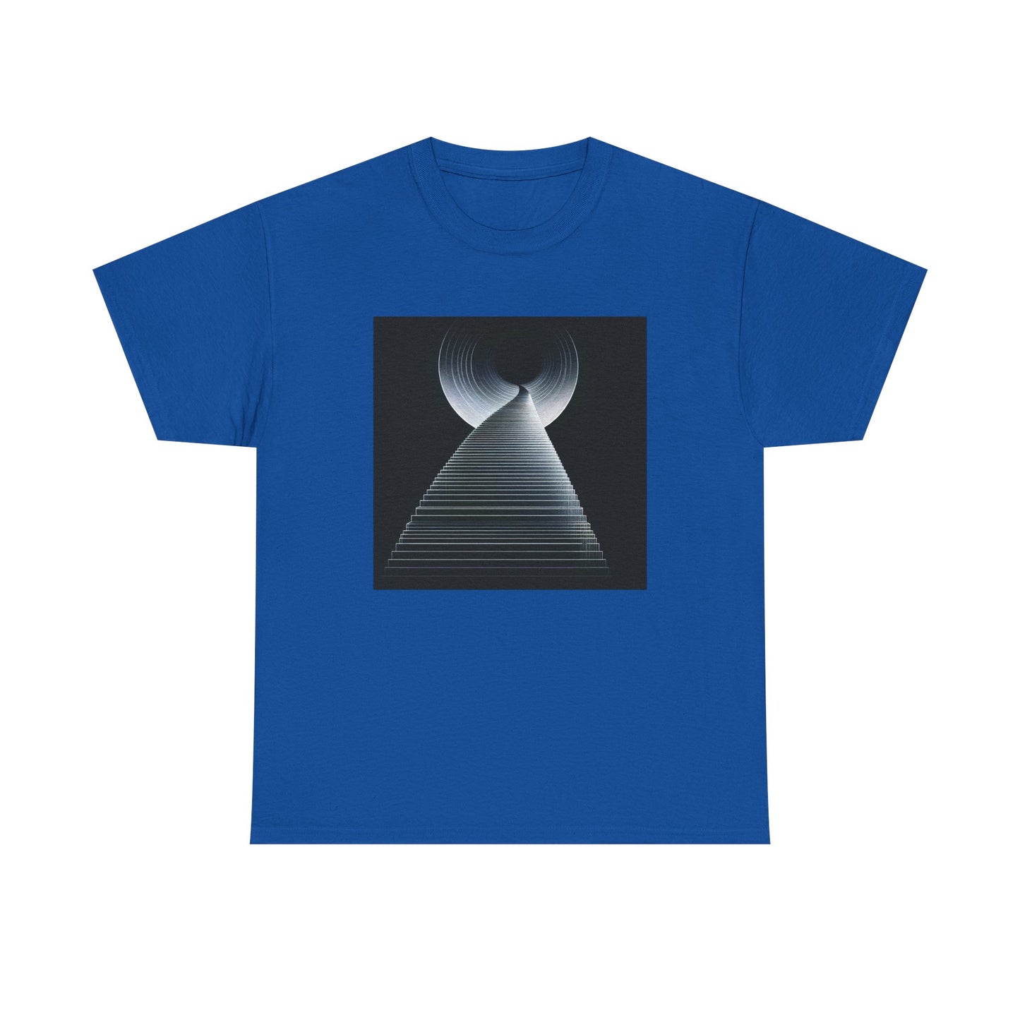 Step into the Abyss: Vector Stairway Design T-Shirt