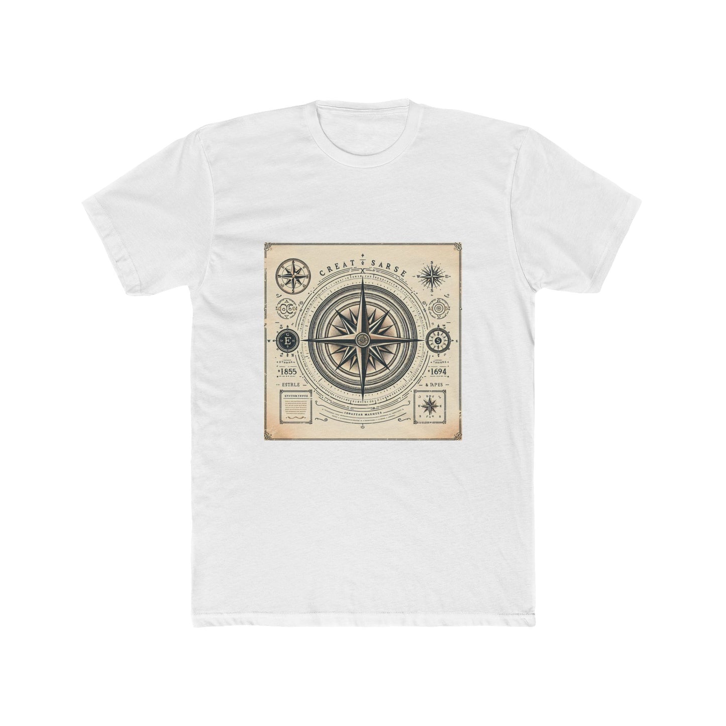 Navigate Life's Journey: Vintage Compass Tee T-Shirt