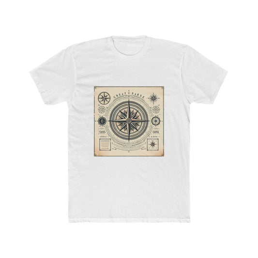Navigate Life's Journey: Vintage Compass Tee T-Shirt