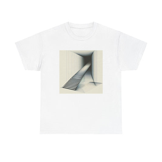 Steps into Shadows: Vector Voyage in Darkness T-Shirt