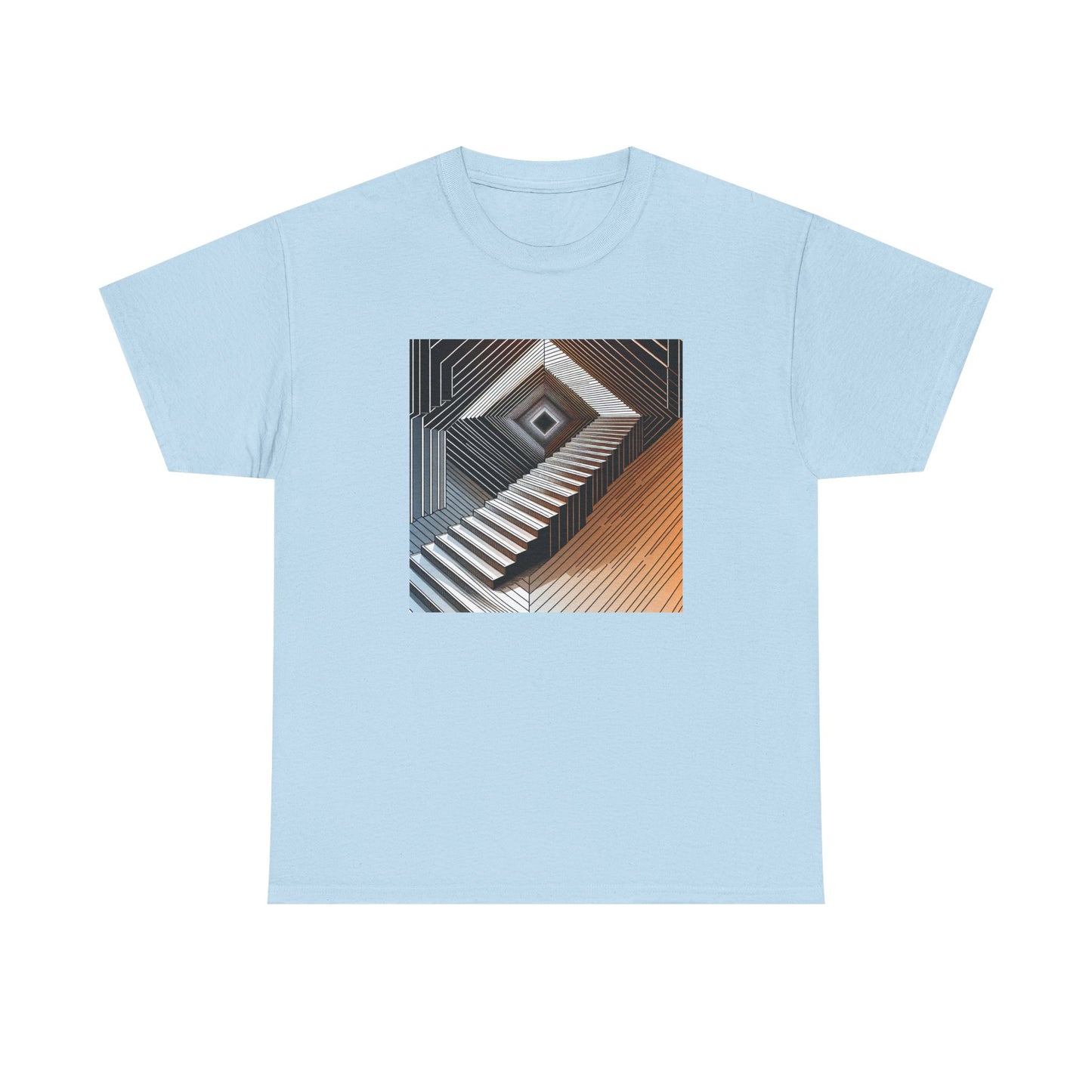 Ascend Forever: The Endless Orange Stairway Tee T-Shirt