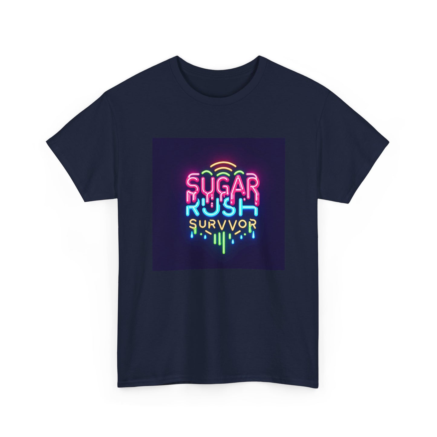 Neon Drip: Triumph of a Sugar Rush Survivor! T-Shirt