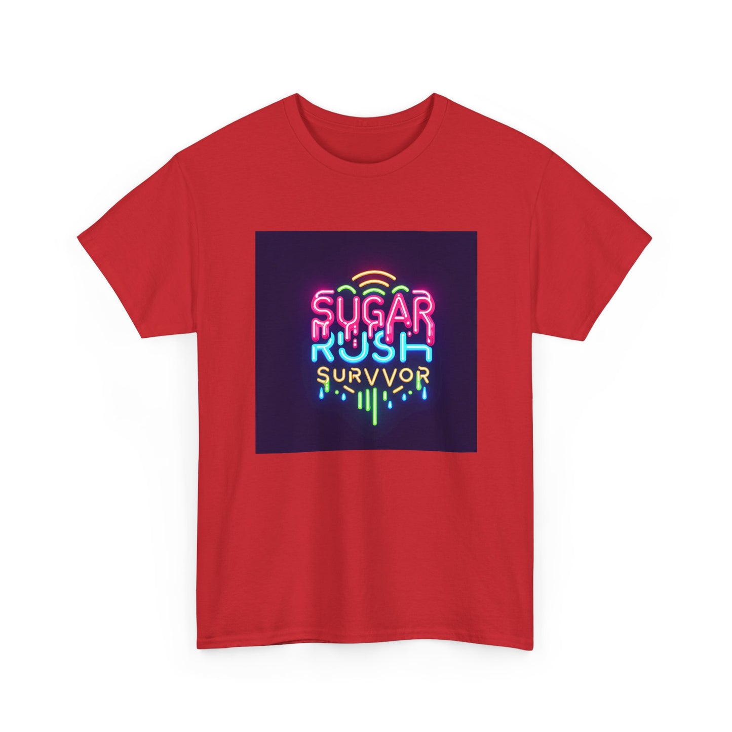 Neon Drip: Triumph of a Sugar Rush Survivor! T-Shirt