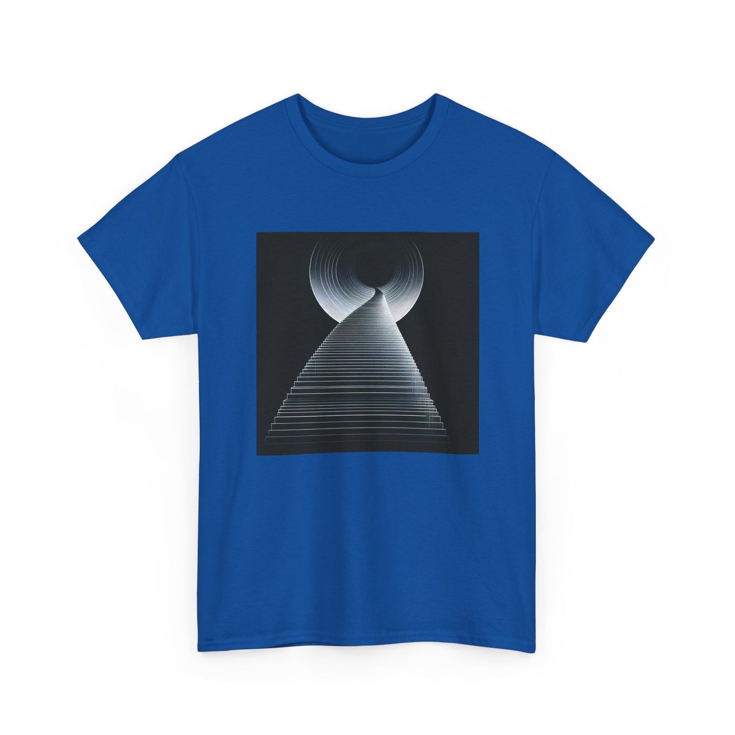 Step into the Abyss: Vector Stairway Design T-Shirt