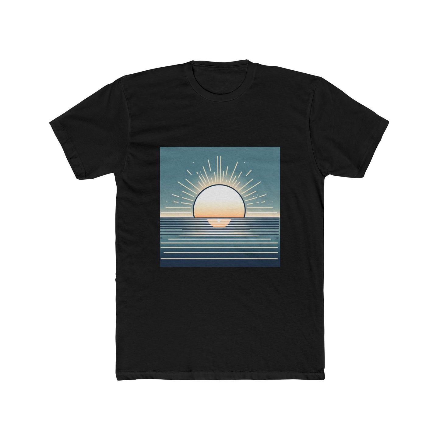 Rise & Shine: Vector Sunrise Horizon Tee T-Shirt
